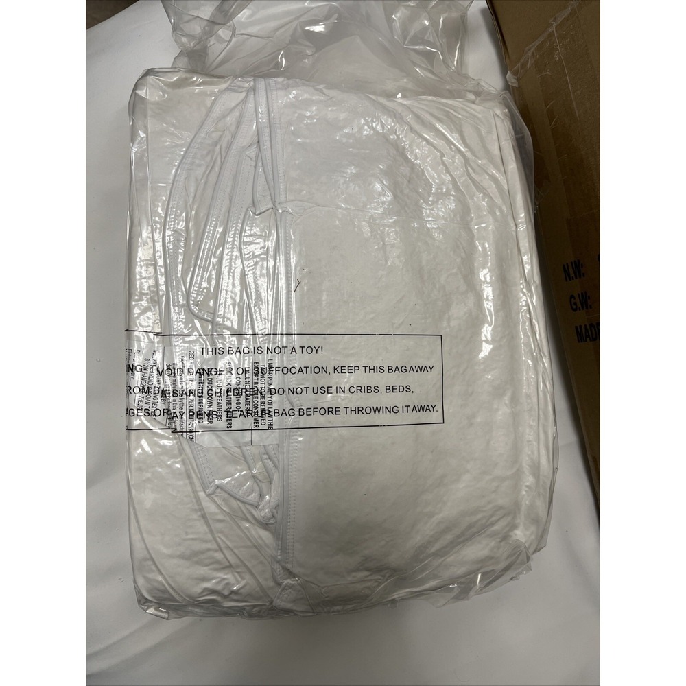 Whats Bedding Feather Comforter King Size, Filled with Feather and Down White - Picture 7 of 7